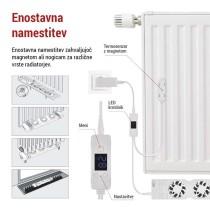 Ventilator za radiator MONO, bele barve