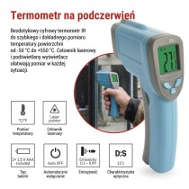 Bezdotykowy termometr cyfrowy na podczerwień