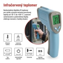 Infračervený digitálny teplomer, bezkontaktný