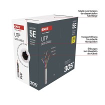 Datenkabel UTP CAT 5E, 305m