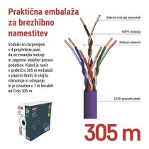 Kabel UTP CAT5E LSZH 305M