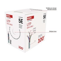 Datový kabel UTP CAT 5E PVC Basic, 100m