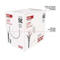 Datenkabel UTP CAT 5E PVC Basic, 100m