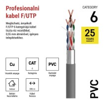 EMOS FTP kábel CAT6 305m