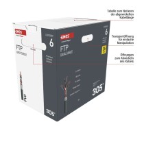 Datenkabel FTP CAT 6, 305m