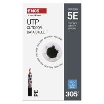 EMOS UTP kábel CAT 5E , outdoor, 305m