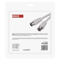 Antennen-Koaxialkabel, geschirmt 15m – gerader Stecker