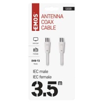 Antennen-Koaxialkabel, geschirmt 3,5m – gerader Stecker