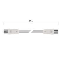Antennen-Koaxialkabel, geschirmt 7,5m – gerader Stecker