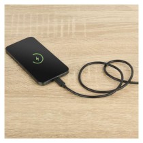 Töltő- és adatkábel 2.0 USB-C / USB-C, 1 m, fekete