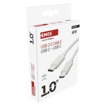 USB Kabel 2.0 C Stecker - USB 2.0 C Stecker 1m, weiss