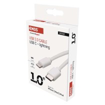 USB Kabel 2.0 C Stecker -  i16P Stecker 1m, weiss