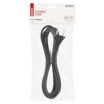 Flexoschnur Gummi/Neopren 2×1mm2, 3m, schwarz