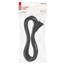 Flexoschnur Gummi/Neopren 2×1mm2, 5m, schwarz