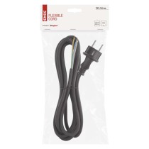 Flexoschnur Gummi/Neopren 3×1,5mm2, 3m, schwarz