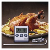 Digitales Grillthermometer mit Timer, kabelgebundener Sensor E2157