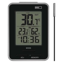 Digitales Thermometer mit Hygrometer, kabelgebundener Sensor, Wecker E0121