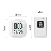 Digitales Thermometer, Funk-Sensor, Wecker, Datum E0127