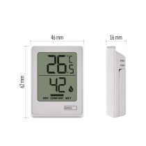 Digitales Thermometer mit Hygrometer, Funk-Sensor E0345