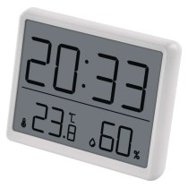 Digitales Thermometer mit Hygrometer, Funk-Sensor, Wecker, Datum E6210