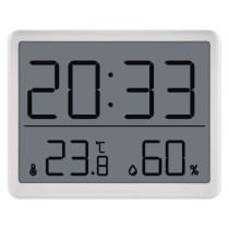 Digitales Thermometer mit Hygrometer, Funk-Sensor, Wecker, Datum E6210