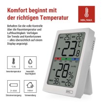 Digitales Innenraum-Thermometer mit Hygrometer E0558