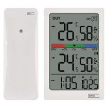 Digitalni termometer s hidrometrom, brezžični senzor, budilka, datum E0558W