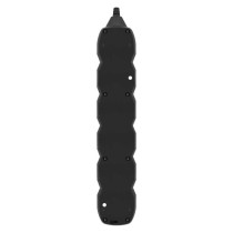 Steckdosenleiste 1,5 m / 5 Steckdosen / Schalter / schwarz / PVC / 1,5 mm2