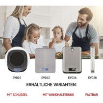 Digitální kuchyňská váha EV023, stříbrná