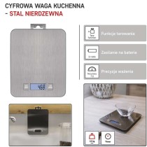 Digitální kuchyňská váha EV023, stříbrná