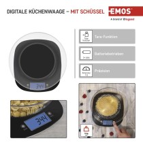 Digitale Küchenwaage EV025 schwarz