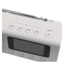 Tragbares Radio mit Bluetooth, DAB / DAB+ / FM, weiß