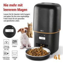 Pet Care Futterspender, 4 l, schwarz