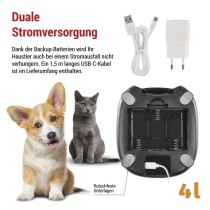 GoSmart Futterspender Pet Care, 4 l, schwarz, Wi-Fi