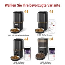GoSmart Futterspender Pet Care, 4 l, schwarz, Wi-Fi