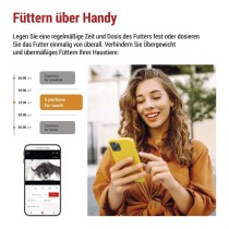 GoSmart Futterspender Pet Care mit Kamera, 4 l, schwarz, Wi-Fi
