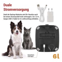 GoSmart Futterspender Pet Care mit Kamera, 6 l, schwarz, Wi-Fi