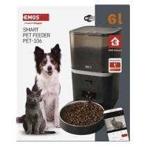 GoSmart dozirnik hrane za hišne živali Pet Care s kamero, 6 l, črn, Wi-Fi