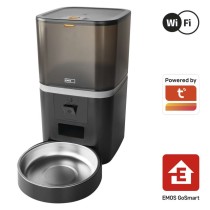 GoSmart dozirnik hrane za hišne živali Pet Care s kamero, 6 l, črn, Wi-Fi