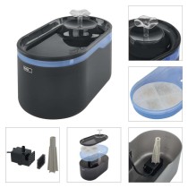 GoSmart napajalnik za hišne ljubljenčke Pet Care, 2,6 l, siv, Wi-Fi
