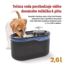 Náhradné vodné čerpadlo pre inteligentné vodné fontány, čierne