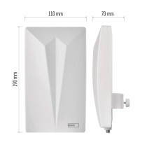 Univerzális antenna VILLAGE CAMP–V400, DVB-T2, FM, DAB, LTE/4G/5G szűrő