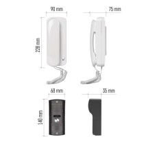 Sada domovního audiotelefonu H1085, 1 účastník 