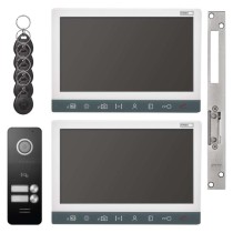 Set videodomofona EM-10AHD za 2 uporabnika z el. ključavnico odpr./zapr.