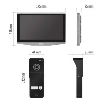 Video-Türsprechanlagen-Set  IP-750 für 2 Teilnehmer mit el. Schloss