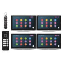 Video-Türsprechanlagen-Set IP-750 für 4 Teilnehmer