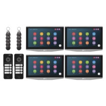 Video-Türsprechanlagen-Set IP-750 mit 2 Eingängen für 4 Teilnehmer