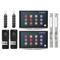 Video-Türsprechanlagen-Set IP-750 mit 2 Eingängen für 2 Teilnehmer und 2 el. Schlösser