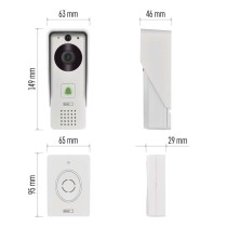 GoSmart Drahtlose Video-Türklingel IP-09D mit WiFi und Solarpanel, batteriebetrieben
