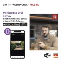 GoSmart Domovní bezdrátový videozvonek IP-09C s WiFi